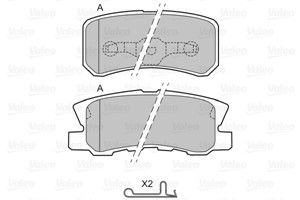 Bremseklosser sett, Bakaksel, CHRYSLER,CITROËN,DODGE,FIAT,JEEP,LANCIA,MITSUBISHI,PEUGEOT, 4605A487, 4605A502, 68028 671AA, 68028671AA, K