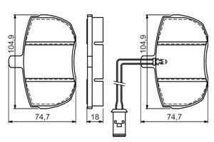 Bremseklosser sett, Framaksel, LAND ROVER DISCOVERY I, RANGE ROVER I, 1906038, 6567001, 7963999, 89VB2K021BA, 89VB2KO21BA, GBP 287, GBP