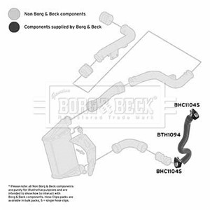 Ladeluftslange, Foran, Nede, Venstre, AUDI A4 B5, A4 B5 Avant, VW PASSAT B3/B4, PASSAT B3/B4 Variant, PASSAT B5, PASSAT B5 Variant, 8D01