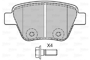 Bremseklosser sett, Bakaksel, AUDI,SEAT,SKODA,VW, 2K5698451, 5K0698451, 5K0698451A, 5K0698451C, JZW698451Q