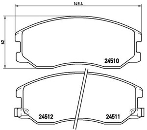 Bremseklosser sett, Framaksel, CHEVROLET CAPTIVA, CAPTIVA SPORT, CAPTIVA Van, EQUINOX, OPEL ANTARA A, PONTIAC TORRENT, VAUXHALL ANTARA A