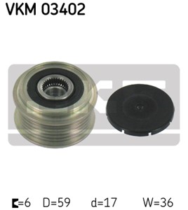 Frihjul, dynamo, FORD, 5M5Q-10344-AA