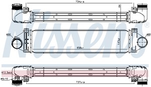 Ladeluftkjøler, FORD GALAXY II, GALAXY MK VAN II, MONDEO IV, MONDEO Sedan IV, MONDEO Turnier IV, MONDEO Van IV, S-MAX, 1692163, 1742015,