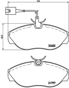Bremseklosser sett, CITROËN,FIAT,PEUGEOT, 1617279080, 425224, 425226, 425455, 71770982, 77362235, 9948626, E172354