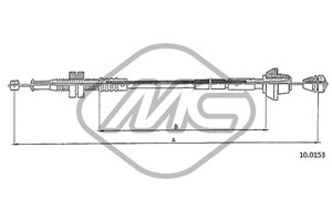 Gasskabel, FORD FIESTA III, 6168457, 6655074, 89FB9C799GA