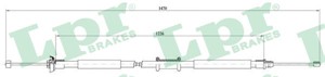 Kabel, parkeringsbremse, Bak, Høyre, Venstre, FIAT GRANDE PUNTO, PUNTO, PUNTO Skåp/halvkombi, 46752977