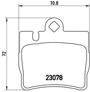 Bremseklosser sett, Bakaksel, MERCEDES-BENZ S-KLASS [W220], S-KLASS Coupé [C215], 0034200620, 0034201920, 0044209420, A0034200620, A0034