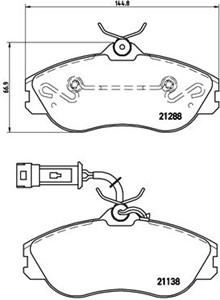 Bremseklosser sett, AUDI, 441698151E, 447615115B, 447615115M, 447615116B, 447615116M, 447698151, 447698151A, 447698151B, 447698151E, 447