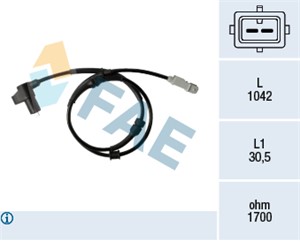 Sensor, hjulturtall, Framaksel, CITROËN XSARA, XSARA Break, XSARA Coupé, XSARA PICASSO, 4545 66, 4545 78, 4545.66, 4545.78, 93 327 326,