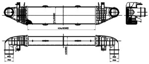 Ladeluftkjøler, MERCEDES-BENZ C-KLASS [W204], C-KLASS T-Model [S204], E-KLASS [W212], 002 997 70 94 S2, 002 997 70 94, 0K558-20-490, 0K5