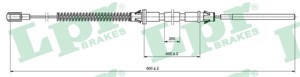 Kabel, parkeringsbremse, Bak, Venstre, CHEVROLET TRANS SPORT, OPEL SINTRA, VAUXHALL SINTRA, 522431