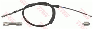 Kabel, parkeringsbremse, Bak, Venstre, AUDI A2, 8Z0 609 721 G