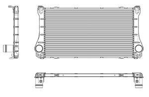 Ladeluftkjøler, TOYOTA AURIS, COROLLA Sedan, 1 230 960, 1 255 747, 1 305 330, 1 305 954, 1 308 718, 1 308 719, 1 320 605, 1 323 599, 1 3