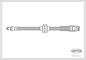 Bremseslange, Foran, Framaksel, på begge sider, ALFA ROMEO,FIAT,OPEL, 51835425, 55701047, 562275
