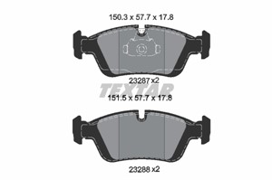 Bremseklosser sett, Framaksel, ALPINA,BENTLEY,BMW, 1160356, 1160357, 1160532, 1161437, 1161438, 1161445, 1161446, 1163850, 1164498, 1164