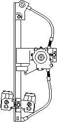 Vindusheis, Bakre venstre, VW GOLF III, GOLF Variant III, VENTO, 1H4 839 461, 1H4 839 461A