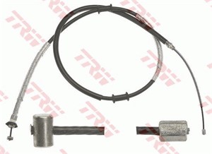 Kabel, parkeringsbremse, Bak, Høyre, FIAT DOBLO Skåp/stor limousine, 46835327
