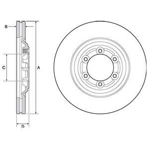 Bremseskive, ISUZU D-MAX II, D-MAX Flak/chassi II, 8981246632, 8981246633, 8981246634, 98124663