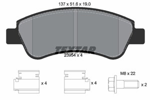Bremseklosser sett, Framaksel, CITROËN,DS,OPEL,PEUGEOT, 1610489680, 1611140680, 1611293980, 1612293980, 1613192280, 1614005880, 16172829