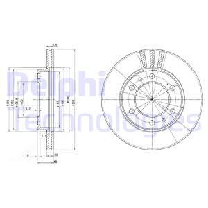 Bremseskive, Framaksel, TOYOTA, 4351235220, 43512-60011, 43512-60040, 43512-60041, 43512-60060, 43512-60100, 43512-69015, 43512-69016, 4