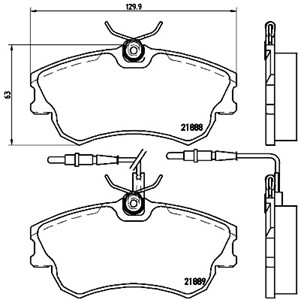 Bremseklosser sett, RENAULT ESPACE III, 6025315867, 6025370398, 6025407835