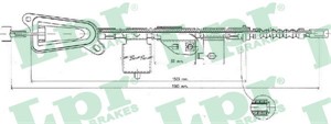 Kabel, parkeringsbremse, Bak, Venstre, NISSAN ALMERA TINO, 36531BU000