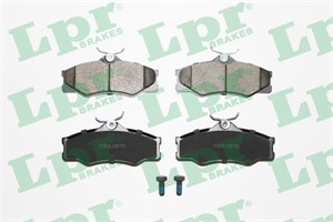 Bremseklosser sett, Framaksel, VW TRANSPORTER Buss III, TRANSPORTER Flak/chassi III, TRANSPORTER Skåp III, 251698151C, 251698151F, 26169