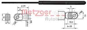 Pneumatisk fjær, motorpanser, PORSCHE 911, 911 Cabriolet, 911 Targa, 911 512 331 01