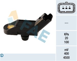 Sensor, sugerørtrykk, CITROËN,FIAT,LANCIA,PEUGEOT,RENAULT, 1716, 1920 1K, 1920 AN, 1920.1K, 1920.AN, 96 31 813 680, 96 318 136, 96 39 41