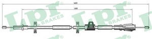 Kabel, parkeringsbremse, Bak, Høyre, Venstre, VOLVO 850, 850 Kombi, S70, V70 I, 35465905