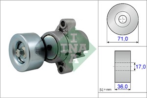 Spennarm, kilerem med ribber, MAZDA 6 Hatchback, 6 Sedan, 6 Station Wagon, RF5G15980A, RF5G-15-980A