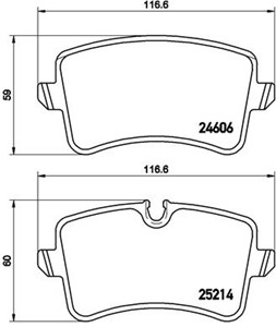 Bremseklosser sett, AUDI A4 B9, A4 B9 Avant, A7 Sportback, A8 D4, 4G0698451H, 4H0698451A
