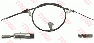 Kabel, parkeringsbremse, Bak, Bakre venstre, Venstre, MITSUBISHI COLT VI, SMART FORFOUR, 454 420 01 85, A 454 420 01 85, MR955255