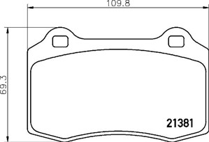 Bremseklosser sett, Bakaksel, Framaksel, CITROËN,DAIMLER,DS,JAGUAR,PEUGEOT,SEAT,VOLVO, 1619607480, 2885759PK, 30645136, 30665552, 306838