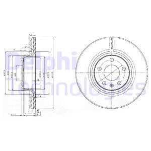 Bremseskive, Framaksel, AUDI A6 C5, A6 C5 Avant, A6 C6, A6 C6 Avant, 4F0 615 301D