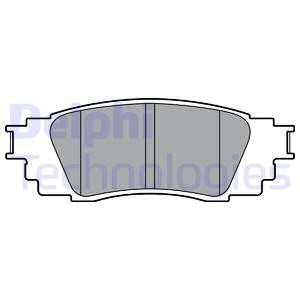 Bremseklosser sett, Bakaksel, TOYOTA C-HR, C-HR VAN, 0446610010, T0446610010