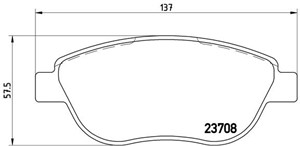 Bremseklosser sett, Framaksel, CITROËN,FIAT,LANCIA,PEUGEOT, 1611140780, 1611140980, 1613704080, 71770080, 71770965, 77364281, 77364897