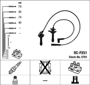 Tennledningssett, SUBARU FORESTER, IMPREZA Kombi, IMPREZA Sedan, LEGACY Kombi I, 22451AA793