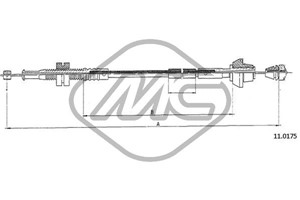 Gasskabel, FORD ESCORT V, ESCORT Cabriolet V, ESCORT Sedan V, ESCORT Turnier V, ORION III, 1664685, 22970, 6630810