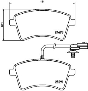 Bremseklosser sett, Framaksel, NISSAN NV250 Buss, NV250 Skåp, RENAULT KANGOO / GRAND KANGOO II, KANGOO BE BOP, KANGOO Express, 4106000Q2