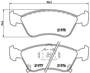 Bremseklosser sett, TOYOTA AVENSIS, AVENSIS Kombi, AVENSIS Liftback, 0446505020, 0446505030, 0446505040, 0446505042, 0446505060, 0446505
