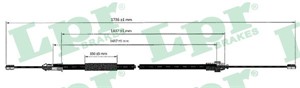Kabel, parkeringsbremse, Bak, Høyre, Venstre, PEUGEOT 206 CC, 206 Halvkombi, 206 Sedan, 206 SW, 4745N5