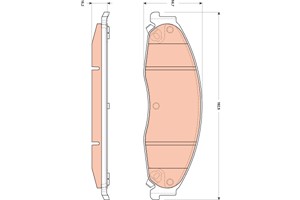 Bremseklosser sett, Framaksel, CADILLAC CTS, STS, 88959947, 88959954