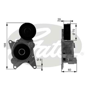 Strammerull, kilerem med ribber, LEXUS,TOYOTA, 16620-0R010