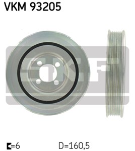 Remskive, veivaksel, ALFA ROMEO,CITROËN,FIAT,FORD,LANCIA,OPEL,PEUGEOT,SUZUKI,VAUXHALL, 0515.W5, 1564852, 46819147, 55200498, 56 14 438,