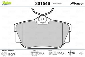 Bremseklosser sett, Bakaksel, FIAT,NISSAN,OPEL,RENAULT,VAUXHALL, 1605199, 4406000QAF, 44060-00QAF, 440607091R, 44060-7091R, 4414029, 441