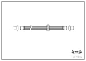 Bremseslange, Framaksel, VOLVO 960 II, 960 Kombi II, S90 I, V90 Kombi I, 9157386