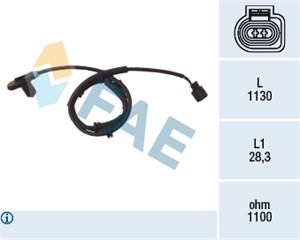 Sensor, hjulturtall, Bakaksel, FORD GALAXY I, SEAT ALHAMBRA, VW SHARAN, 1048604, 7307991, 7M0 927 807 A, 7M0 927 807 D, 95VW-2B372-BA, 9
