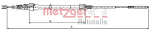 Kabel, parkeringsbremse, Bak, Høyre, Venstre, VW PASSAT B3/B4, PASSAT B3/B4 Variant, 3A0 609 721A, 3A0 609 721C