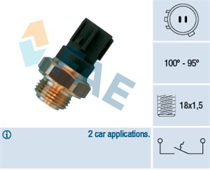 Temperaturbryter, radiator ventilator, HONDA CIVIC Hatchback VII, INSIGHT, 37760-PHM-004, 37773-P1R-A01, 37773-PLZ-E51, 638 428 16 35, 6